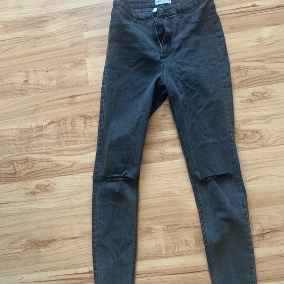 Zara trafaluc dark grey skinny jeans - Picture 2 of 4